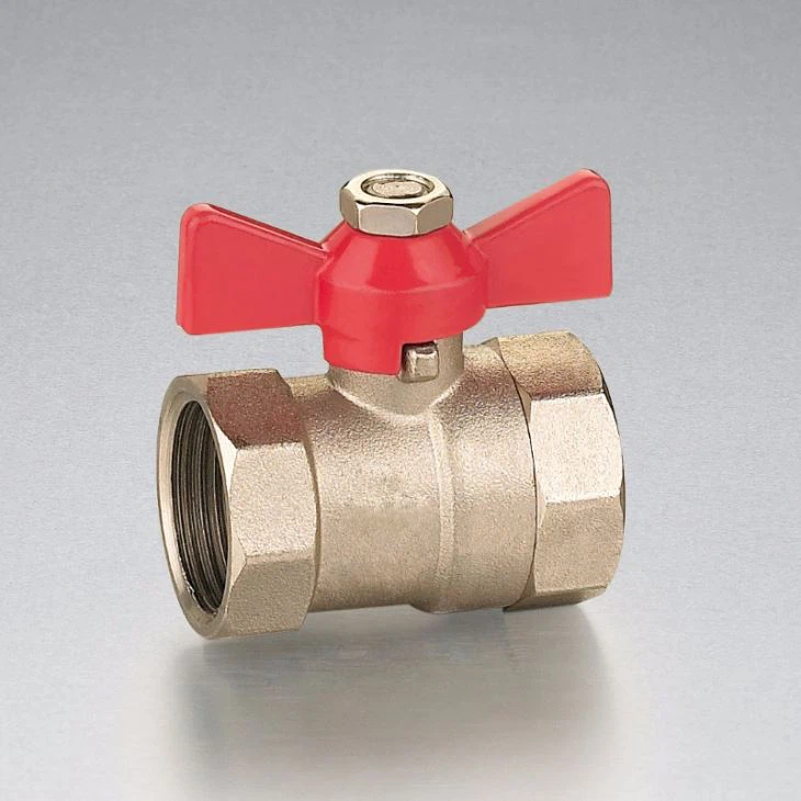 Gas Switch Butterfly Brass Ball Valve